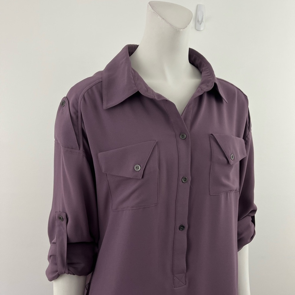 BCBGeneration Mauve Shirt Dress - Picture 4 of 16